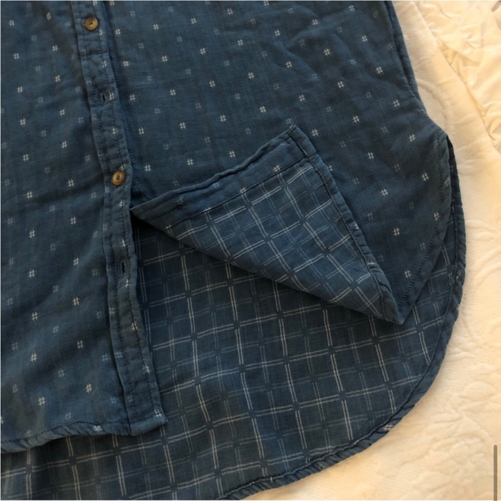 Anthropologie Pilcro Blue Button-down - Picture 9 of 12